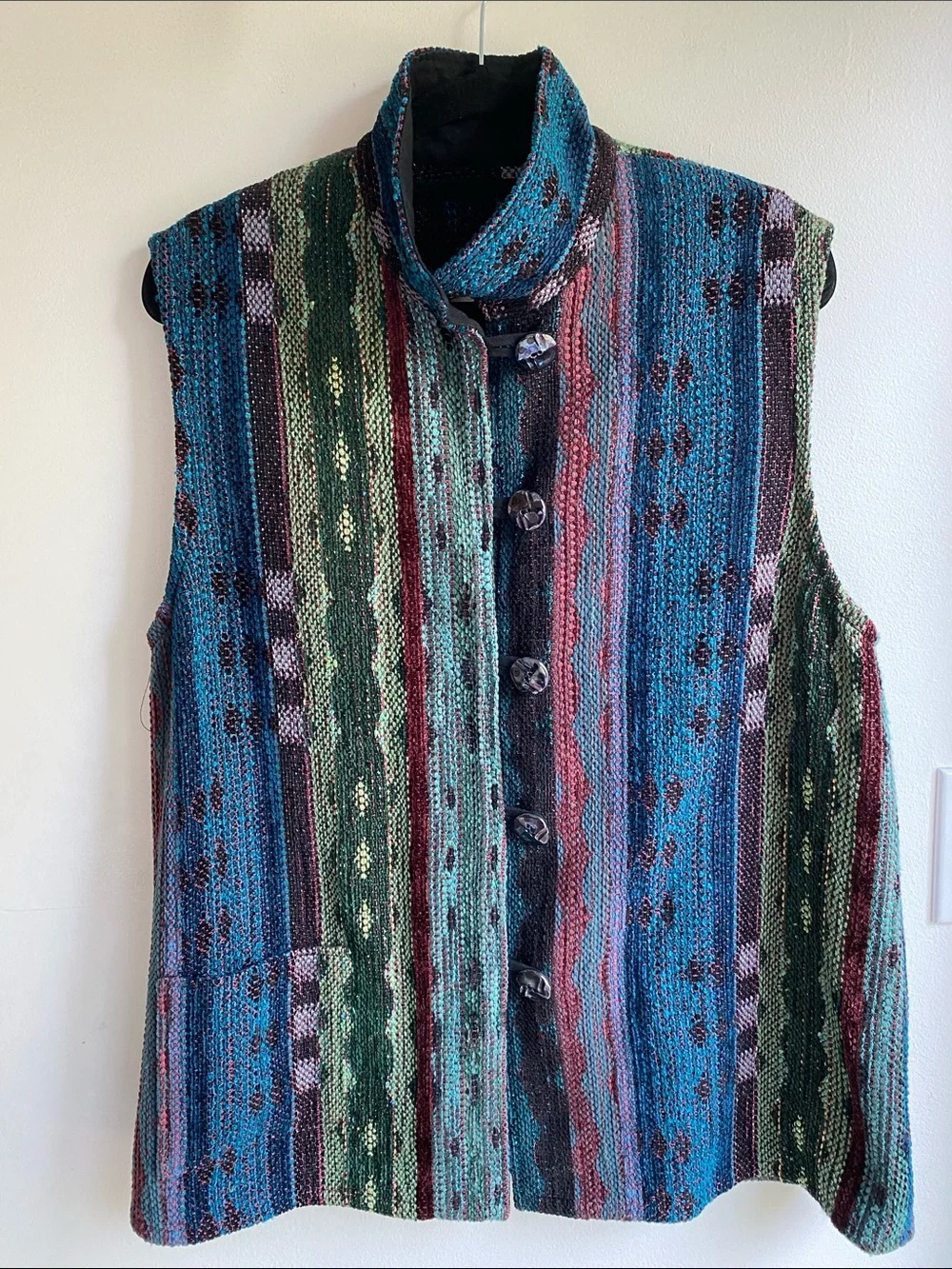 Lucille Crichton Handwoven Vest Like New!!🇨🇦 - Picture 1 of 8